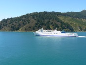 Sister ferry passes in Tory Channel